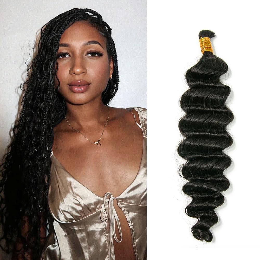 HUMAN HAIR Luxurious Black Braiding Hair 100g